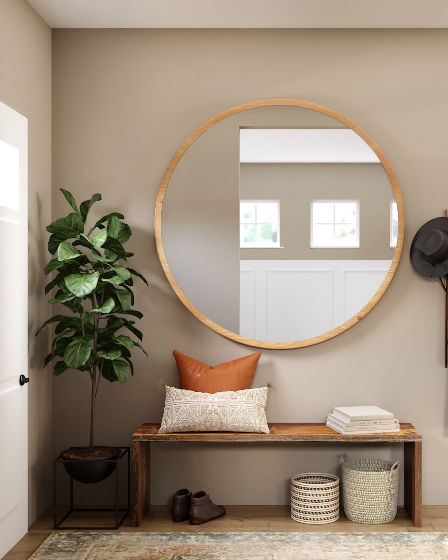 A styled Nordic entryway